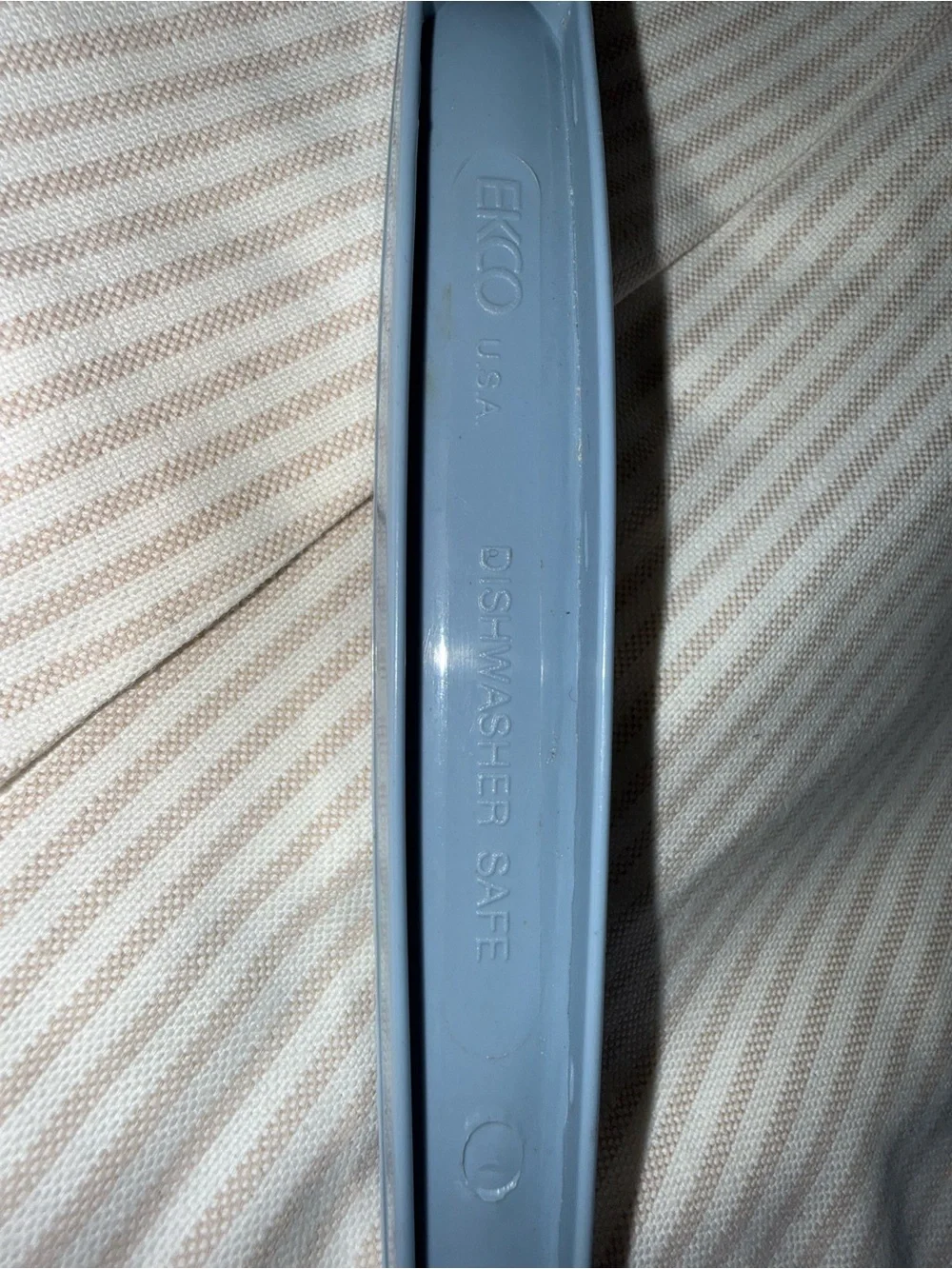 Vintage Ekco blueish Grey slotted serving spoon